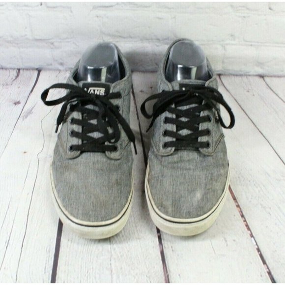 Vans Classics Gray Heather Canvas Laces Old Skool Gummy Sneakers Size US 11 - Picture 5 of 9